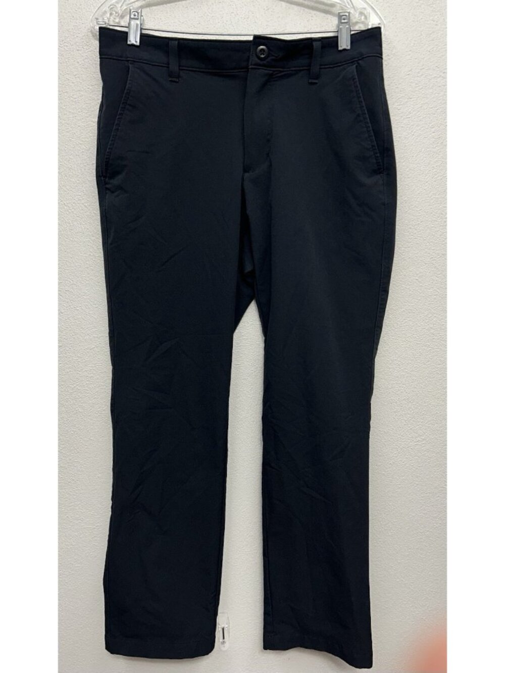 Under Armour UA Tech Pants Men 32x30 Black Golf Performance Casual Wicking Chino